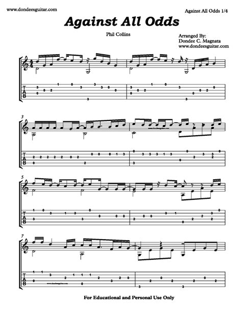 against all odds bass tab|AGAINST ALL ODDS CHORDS by Phil Collins @ Ultimate .